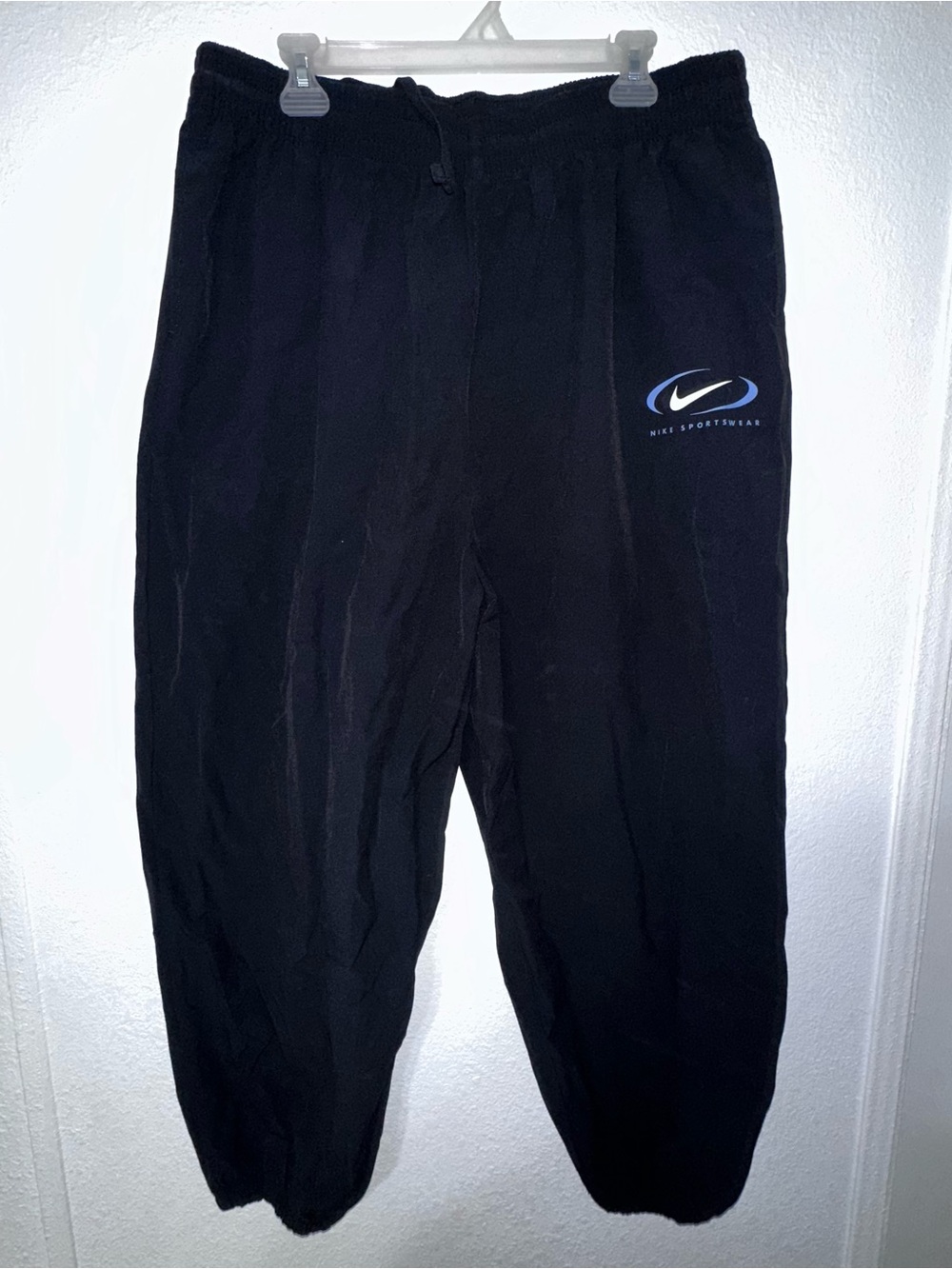 Nike Sportswear Loose Fit Jogger Pants Womens XL Black Drawstring Elastic Waist